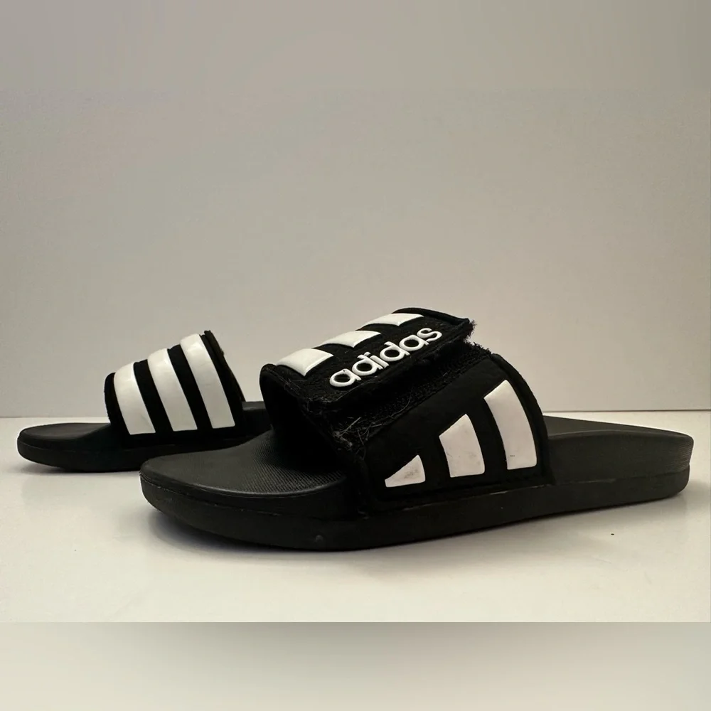 Adidas Adilette Comfort Kids’ Slide Sandals - Picture 2 of 5